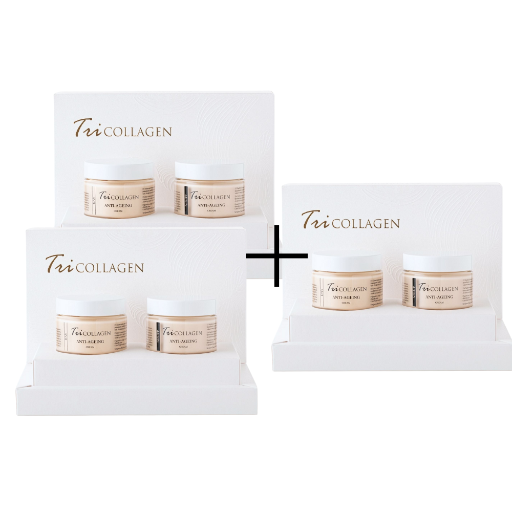 2 + 1 TriCollagen Anti-Ageing Face Creams (Day and Night)