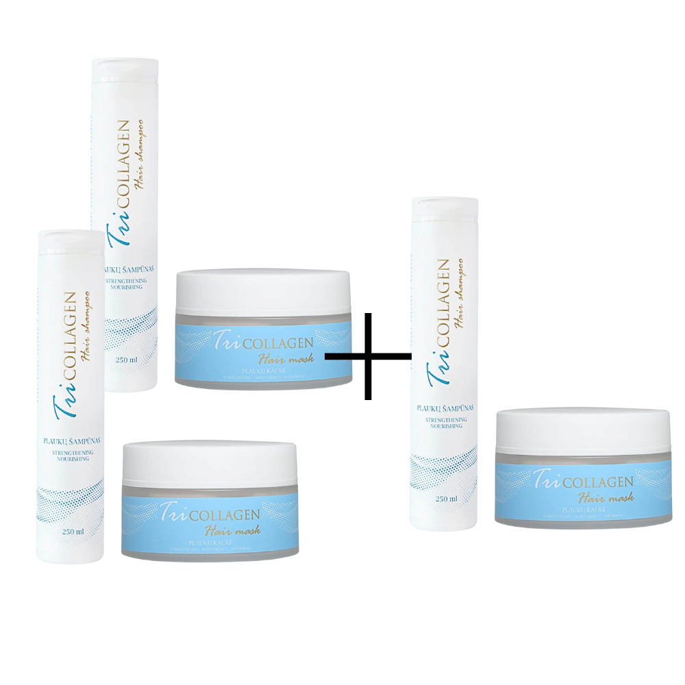 2+ 1 TriCollagen Hair Shampoo And Hair Mask