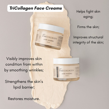 2 + 1 TriCollagen Anti-Ageing Face Creams (Day and Night)