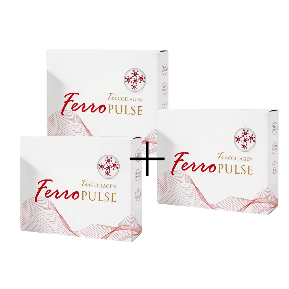 2 + 1 SALE TriCollagen FerroPulse (liquid iron supplement)
