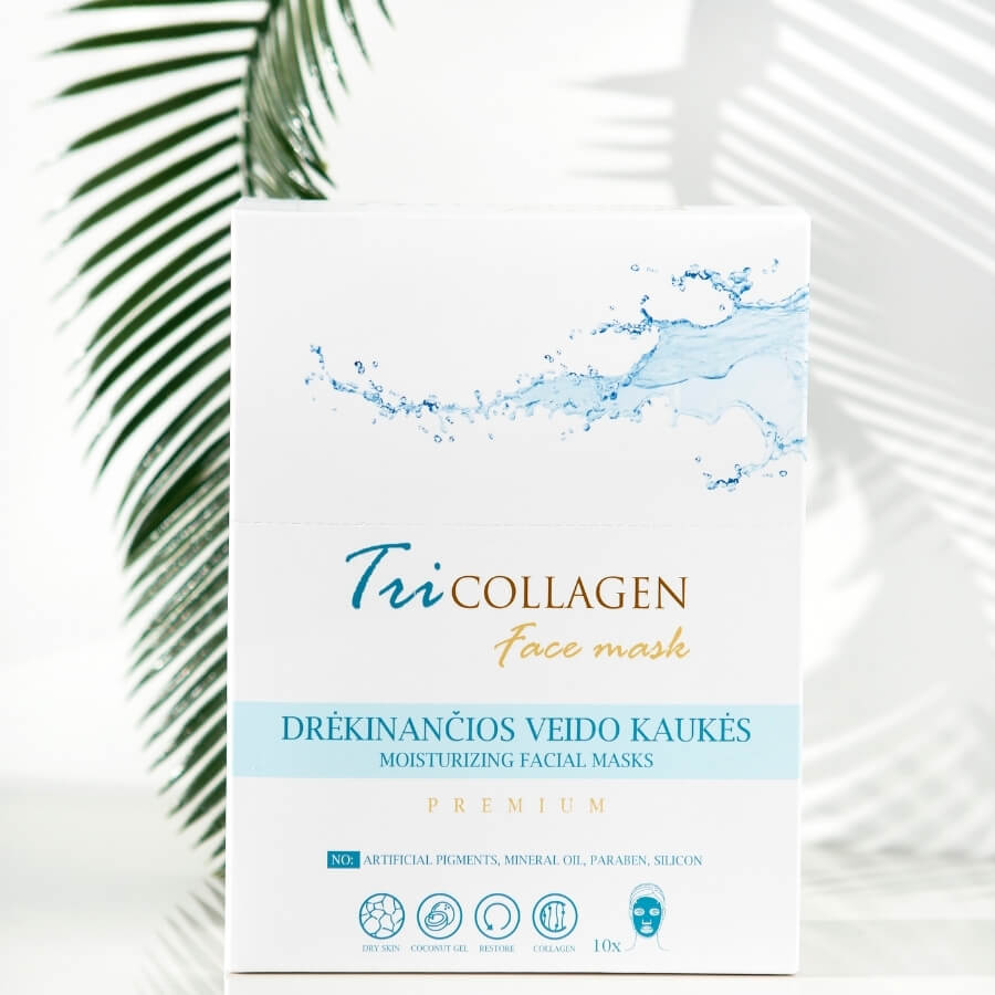 Tricollagen Facial Masks (for strong facial skin moisturizing)